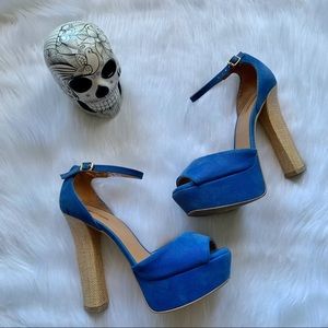 Comfortable Blue Heels